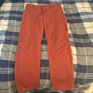 The north face burnt orange water resistant pants